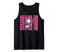 Let's Par Tee Golf Chica Mamá Golfista Camiseta sin Mangas