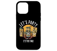 Let's Party Tiki Statue Caricaturas para Aquellos Que aman Tikis Carcasa para iPhone 12 Mini