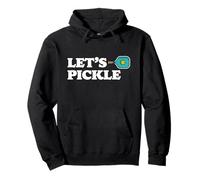 Let's Pickle Funny Cute Pickleball Dink Team 80s Retro Sudadera con Capucha