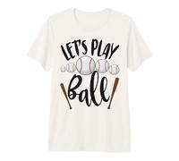 Let's Play Ball Sport Béisbol Deportes Deporte Hombres Mujeres Divertido Camiseta Premium
