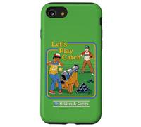 Let's Play Catch Cannon Retro Vintage Funny Adult Humor Carcasa para iPhone SE (2020) / 7 / 8