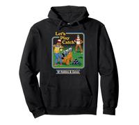 Let's Play Catch Cannon Retro Vintage Funny Adult Humor Sudadera con Capucha
