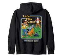 Let's Play Catch Cannon Retro Vintage Funny Adult Humor Sudadera con Capucha