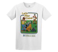 Let's Play Catch Mens T-Shirt White Tees Unisex Shirt S