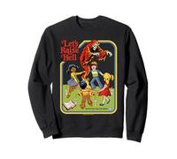 Lets Raise Hell Demon Retro Vintage Funny Adult Humor Sudadera