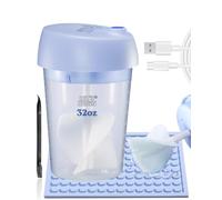 LET'S RESIN Mezclador de resina automático mejorado, mezclador epoxi manos libres fácil de limpiar con taza de mezcla de silicona, mezclador eléctrico recargable de resina epoxi para 24 onzas líquidas