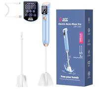 LET'S RESIN Mezclador de resina mejorado Pro, mezclador epoxi de control de 3 velocidades con modo AI y pantalla grande HD, mezclador de resina recargable eléctrico para resina epoxi, fundición de