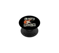 Let's Rock Guitarra Eléctrica Amantes De La Música PopSockets PopGrip Adhesivo