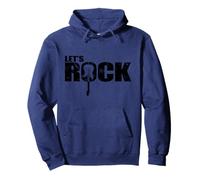 Let's Rock Guitarra Estilo Música Género Banda de Rock Sudadera con Capucha