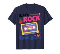 Lets Rock Head Start Día de Regreso a Clases para Estudiantes de Maestros Camiseta