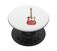 Lets Rock n Roll Guitarra Retro USA Flag Music PopSockets PopGrip Adhesivo