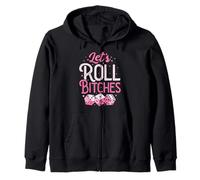 Let's Roll Bitches Dice Funny Bunco Game Night Bunco Player Sudadera con Capucha