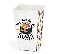 Let's Roll - Sushi - Cajas de dulces de palomitas de maíz japonesas - Juego de 12