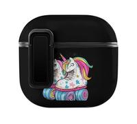 Let's Roll Un-icorn Roller Skate - Funda protectora para auriculares compatible con AirPods 4