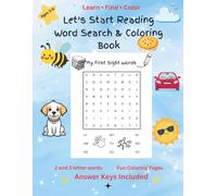 Let's Start Reading: Word Search and Coloring Book
