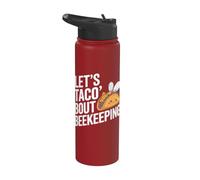 Lets Taco Bout Apicultura Divertido Apicultor Stainless Steel Insulated Water Bottle