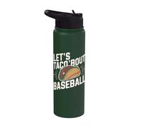 Let's Taco Bout Baseball Stainless Steel Insulated Water Bottle