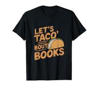 Lets Taco Bout Books, Divertido Lector de Libros para bibliotecarios Camiseta gráfica económica