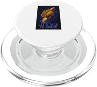 Let's Taco to Space Funny Rocket Space Food Design PopSockets PopGrip para MagSafe