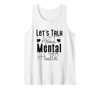 Lets Talk About Mental Health Fight End Break Stigma Camiseta sin Mangas
