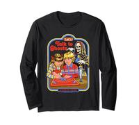 Let's Talk to Ghosts Demon Retro Vintage Funny Adult Humor Manga Larga