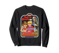Let's Talk to Ghosts Demon Retro Vintage Funny Adult Humor Sudadera