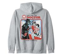 Let's Visit the Doctor Plague Retro Funny Adult Humor Sudadera con Capucha