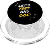 Let's Yeet and Oof Funny Video Game Meme Gift For Gamer Kids PopSockets PopGrip para MagSafe