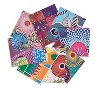 letsinstyle 10 Paquete de Tela Africana de Algodón de 15.75 x 19.68 Pulgadas, Cuartos de Grasa de Cera Africana Ankara Precortados, Telas de Costura Multicolor para Manualidades Hechas A Mano