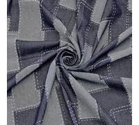 letsinstyle Telas de Patchwork de Mezclilla Azul Oscuro