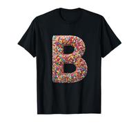 Letter B Candy Rainbow Sprinkles Monogram Style Camiseta