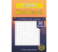 Letter D Word Search Puzzle Book: Discover the Letter D! Word Search Puzzle Book with 50+ Puzzles | 6x9 Inches | A Fun Gift for Relaxing, Holidays & Quiet Time