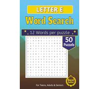 Letter E Word Search Puzzle Book: Word Puzzle Book About the Letter D | 6x9 Inches, 110 Pages | 60+ Fun & Challenging Puzzles | Perfect Gift for Travel, Holidays & Relaxation