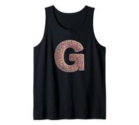 Letter G Candy Rainbow Sprinkles Monogram Men, Women, Kids Camiseta sin Mangas