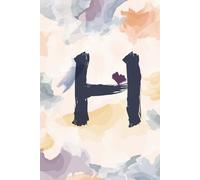 Letter H Artistic Design Hardcover Notebook with Dotted Grid: 100 Sheets 200 Pages Best for Gifts