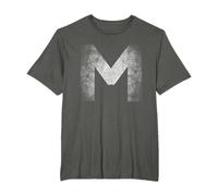 Letter M Capital Alphabet Monogram - M Initial Name Letter M Camiseta