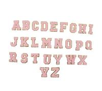 Letter Patches Embroidered Iron On Personalized DIY Clothing Decoration Repair Kit for Teens Adults 26 Letters Polyester Set