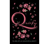 Letter Q is for quirky, My daily self-care journal customised with my initial Q, women mental health notebook, aesthetic floral monogram for daily gratitude and mindfulness