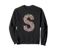 Letter S Candy Rainbow Sprinkles Monogram Style Sudadera
