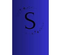 Letter S Initial Notebook Planner A5: Blank lined paperback journal