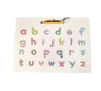 Letter Tracing Board, Magnetic Writing Puzzle 12,2 x 10,04 x 0,79 pulgadas, Double side Sensory Tool, Pen Guided Learning, Reusable Educational Aid for Preschool Kindergarten Homeschool