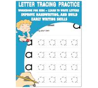 Letter Tracing Practice Workbook for Kids - Learn to Write Letters, Improve Handwriting, and Build Early Writing Skills