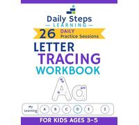 Letter Tracing Workbook for Kids Ages 3-5: Uppercase & Lowercase, Alphabet Handwriting Practice, Large Letter Tracing with Daily Letter Practice, Built-in Review and Progress Tracking