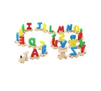 Letter Train Wooden Alphabet Railway Abc Alphabet Train Preschool Kids