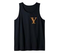 Letter Y First Name Monogram Initial Leopard Print Camiseta sin Mangas