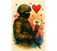 Letters from the Heart (6 x 9 in): Lined Notebook for Military Love, Deployment Letters & Personal Notes Watercolor Soldier Journal
