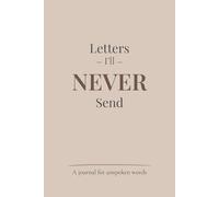 Letters I’ll Never Send: A Guided Lined Journal for Unsent Words, Emotional Release, and Healing
