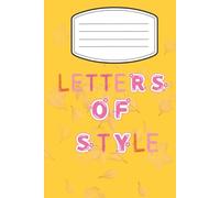 Letters of Style: Stylish Monogram Initial Letter Notebook - 6 x 9 in, 100 Pages, Perfect for Personal Notes, Journaling & Gift Giving