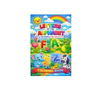 Letters of the Alphabet and the animals they represent: Colouring book