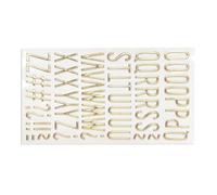 Letters Stickers - Alphabet Stickers, Fade Resistant Alphabet Number Decals | A To Z Gold Letter Sticker For Containers Doors Cars Wardrobes Classroom Walls Fabrics Glass Chalkboards Signs